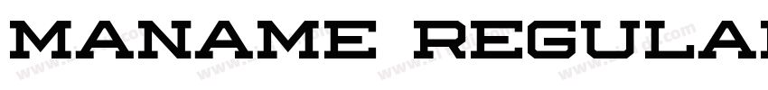 Maname Regular字体转换 Maname Regular字体转换